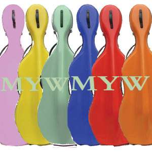 Glass Fiber 4/4 new cello case blue/red/yellow /black/orange/white 