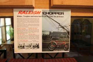 RALEIGH CHOPPER 1970 BICYCLE BIKE AD ADVERTISEMENT  