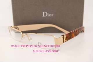 New Christian Dior CD Eyeglasses Frames 3703 ATI GOLD  