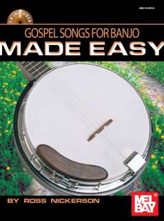 Gospel Songs For Banjo Made Easy Ross Nickerson Tab Book Cd NEW 