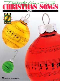 25 Top Christmas Songs Flute Solo Sheet Music Book & CD  