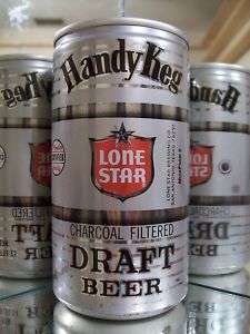 LONE STAR DRAFT HANDY KEG OLD BEER CAN E 88 38  