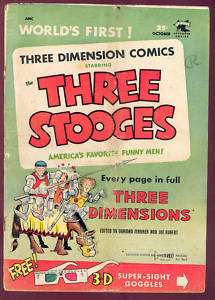 Three Stooges St. John comic book Kubert Stunt Girl  