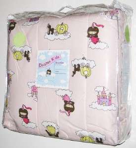 NEW TWIN SIZE PRINCESS CASTLES COMFORTER Pink Girls Blanket Bed Fairy 