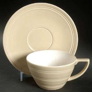   Casual Biscuit Breakfast Cup & Saucer Set, Fine China Dinnerware