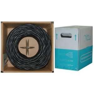  CAT6, UTP, Bulk Cable, Solid, 500MHz, 23 AWG, Black, 1000 