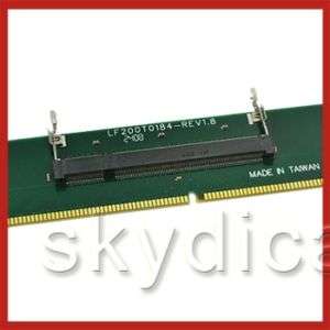 PC DDR1 Laptop 200p to Desktop 184p Memory Slot Adapter  