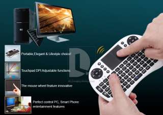 USB 2.4GHz Mini Wireless QWERTY keyboard with Touch Pad (Rii Mini i8)