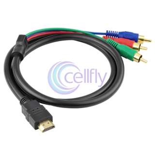 3ft 3 Feet Gold Plated HDMI Male to RCA Adapter Convert Converter 