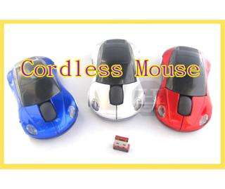 Cordless Wireless Car Shape Mouse USB Mice 10M 2.4G H+  