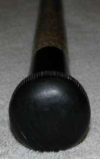 Antique Horn Handle Bone Shaft Scrimshaw Cane Walking Stick Museum 