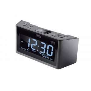  jWin JL355 Dual Alarm Clock with AM/FM Radio (Black)