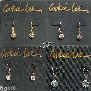Cookie Lee   Various Crystal Mini Drop Earrings   NWT   $16 $18 RT 