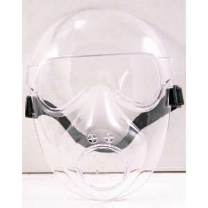   The Survivor Clear Face Guard/Mask:Safety:Airsoft: Sports & Outdoors