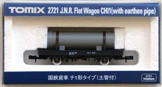 JNR Flat Wagon CHI1 (with pipe) N scale   Tomix 2721 (N scale)  