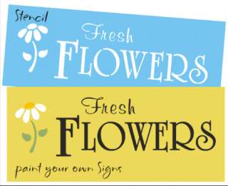 New Stencil #E17 ~ Fresh Flowers with Summer Daisy art design   paint 
