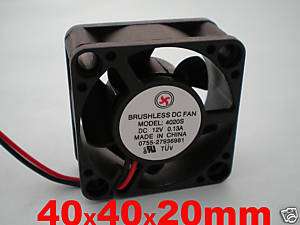 1pc Brushless DC Cooling Fan 5 Blade 12V 40x40x20 4020S  
