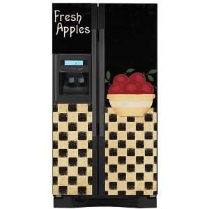    Appliance Art Apple Bowl Refrigerator Cover