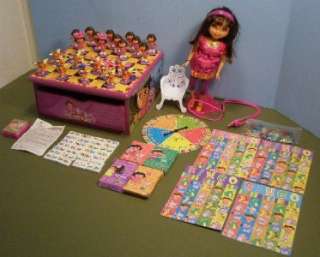 DORA THE EXPLORER TOY LOT~INTERACTIVE COMPUTER DOLL~GAMES~DOMINOS 