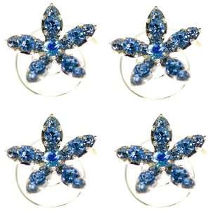  Star Crystal Hair Twister Set   Blue Jewelry