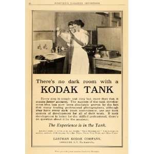  1909 Ad Eastman Kodak Tank System Dark Room Developing 