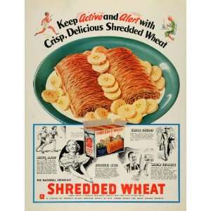  1936 Ad Adrienne Ames Shredded Wheat Trentwell M White 
