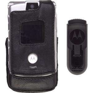  Motorola Leather Case with Clip for the RAZR V3 Cell 