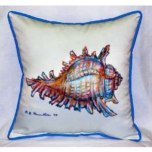 Betsy Drake HJ094 Conch Art Only Pillow 18x18