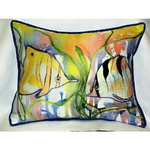 Betsy Drake HJ305 Angel Fish Art Only Pillow 15x22