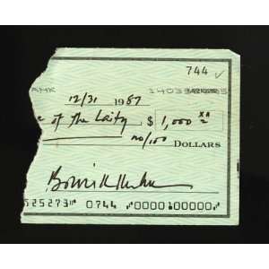  Bowie Kuhn Signed Bank Check Cut Autograph PSA COA   MLB 
