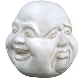 Laughing Buddha Head  Four Faces of Life  Joy, Sorrow, Anger 