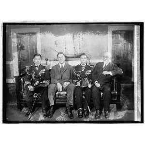 . Isoroku Yamamoto, Sec. Wilburn, Capt. Kiyoshi Hasegawa and Admiral 