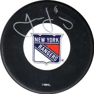 Jaromir Jagr Autographed New York Rangers Puck
