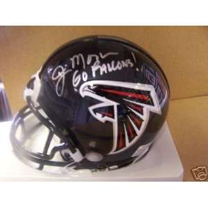 Jim Mora Jr. Atlanta Falcons Signed Mini Helmet W/coa   Autographed 
