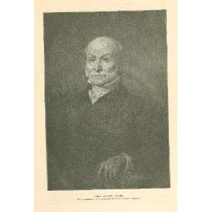  1884 Print President John Quincy Adams 