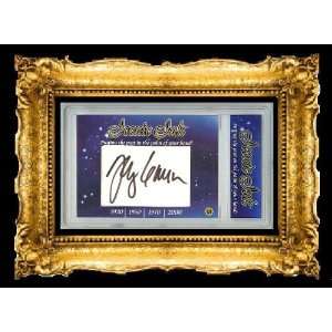 JOHNNY CARSON Signed Iconic Ink Autograph GAI 1/1 Card