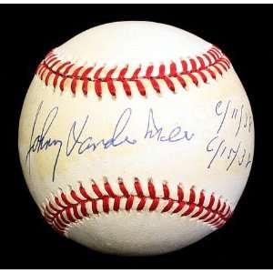  Johnny Vander Meer Signed Autographed Baseball Psa/dna 