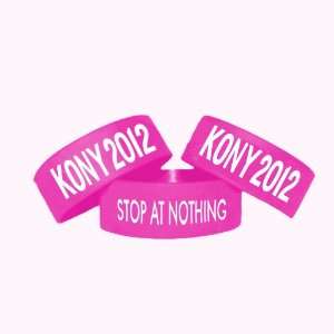 Joseph Kony 2012 Stop At Nothing (1pcs) Silicone Wristbands (Pink) 1 