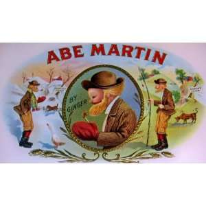  Abe Martin Embossed Inner Cigar Label, 1910s Everything 