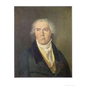 Ludwig Van Beethoven German Composer Portrait Giclee Poster Print by 