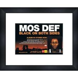  MOS DEF Black on Both Sides   Custom Framed Original Ad 