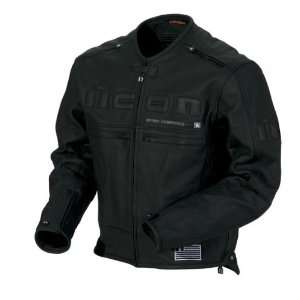 ICON Mens Motorhead Leather Jacket. Relaxed Fit. Black, Blue, Green 
