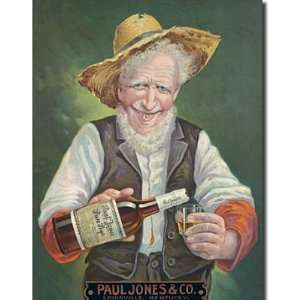  Paul Jones Rye Whiskey Tin Sign