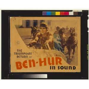  Ben Hur,Ramon Novarro,scene from film,motion picture lobby 