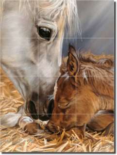 McElroy Horses Equine Home Decor Ceramic Tile Mural Art  
