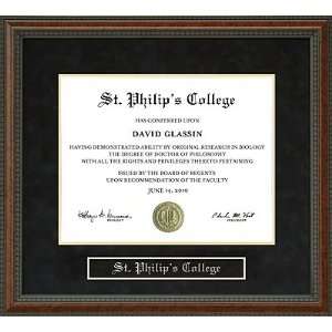  St. Philips College Diploma Frame