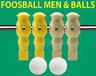 Yellow/Tan Foosball Men 2 Smooth Table Soccer Balls