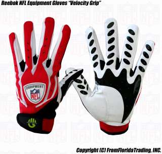 Reebok NFL Equipment Football Gloves Velocity Grip Silicon Palm(L 