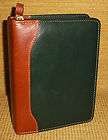   25 Rings  Green/Brown Leather Franklin Covey Planner/Binder USA