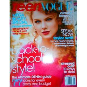 Taylor Swift Teen Vogue August 2011